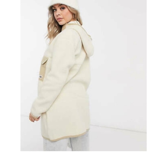 The North Face Jackets \u0026 Coats | The North Face Women's Cragmont Mashup Hoody Fleece Long Coat | Color: Cream/Tan | Size: Xs | Katiejayne's Closet